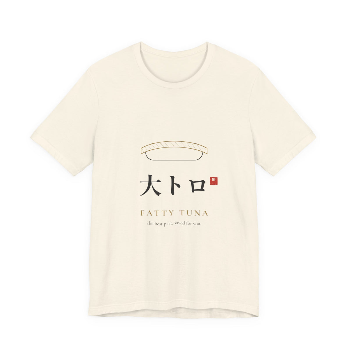 Fatty Tuna Sushi Shirt, Minimal Line Art Nigiri Tee, Japanese Sushi Lover Gift