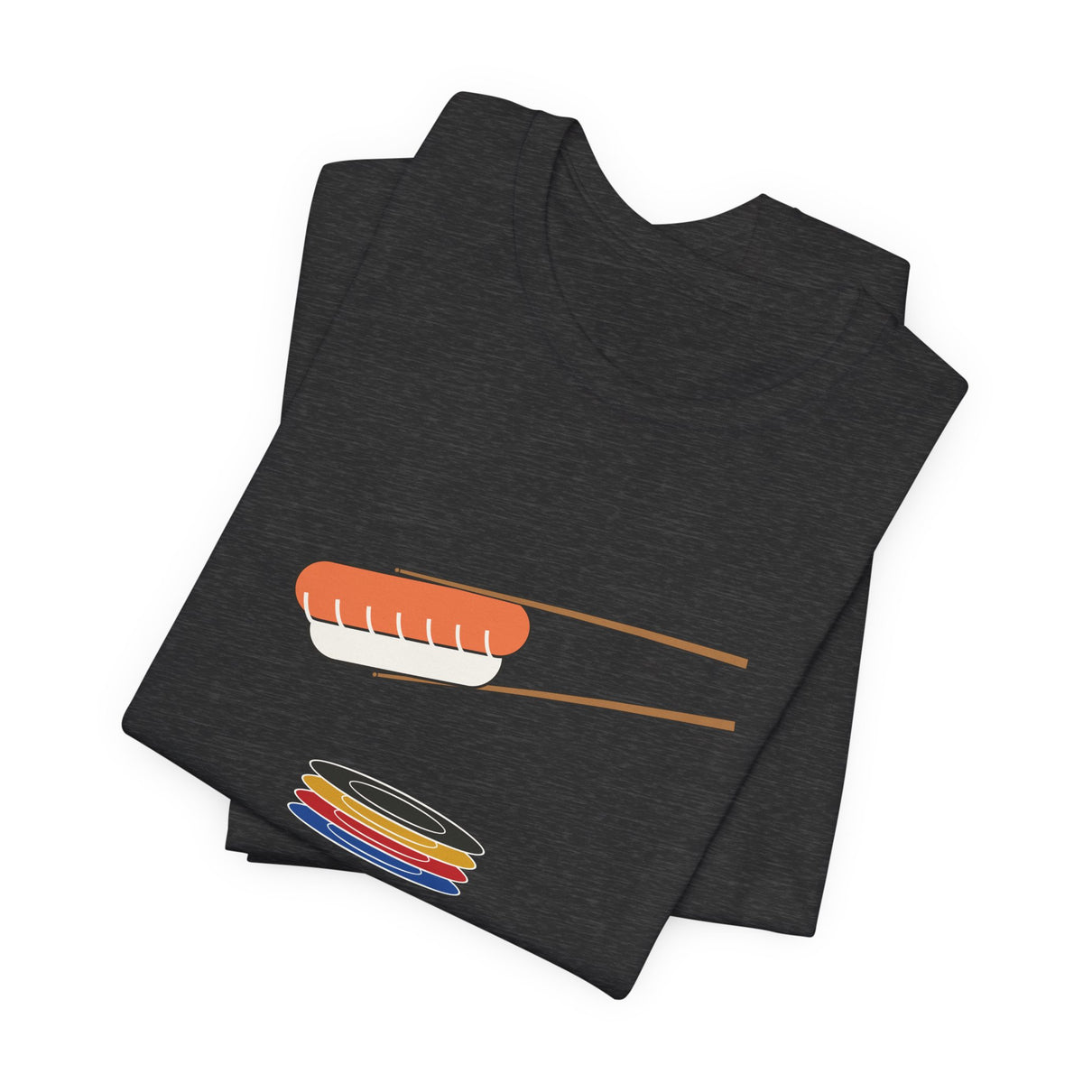 One More Plate Sushi Shirt, Funny Kaiten Sushi Tee, Salmon Nigiri Chopsticks Gift, Conveyor Belt Sushi Lover T-Shirt