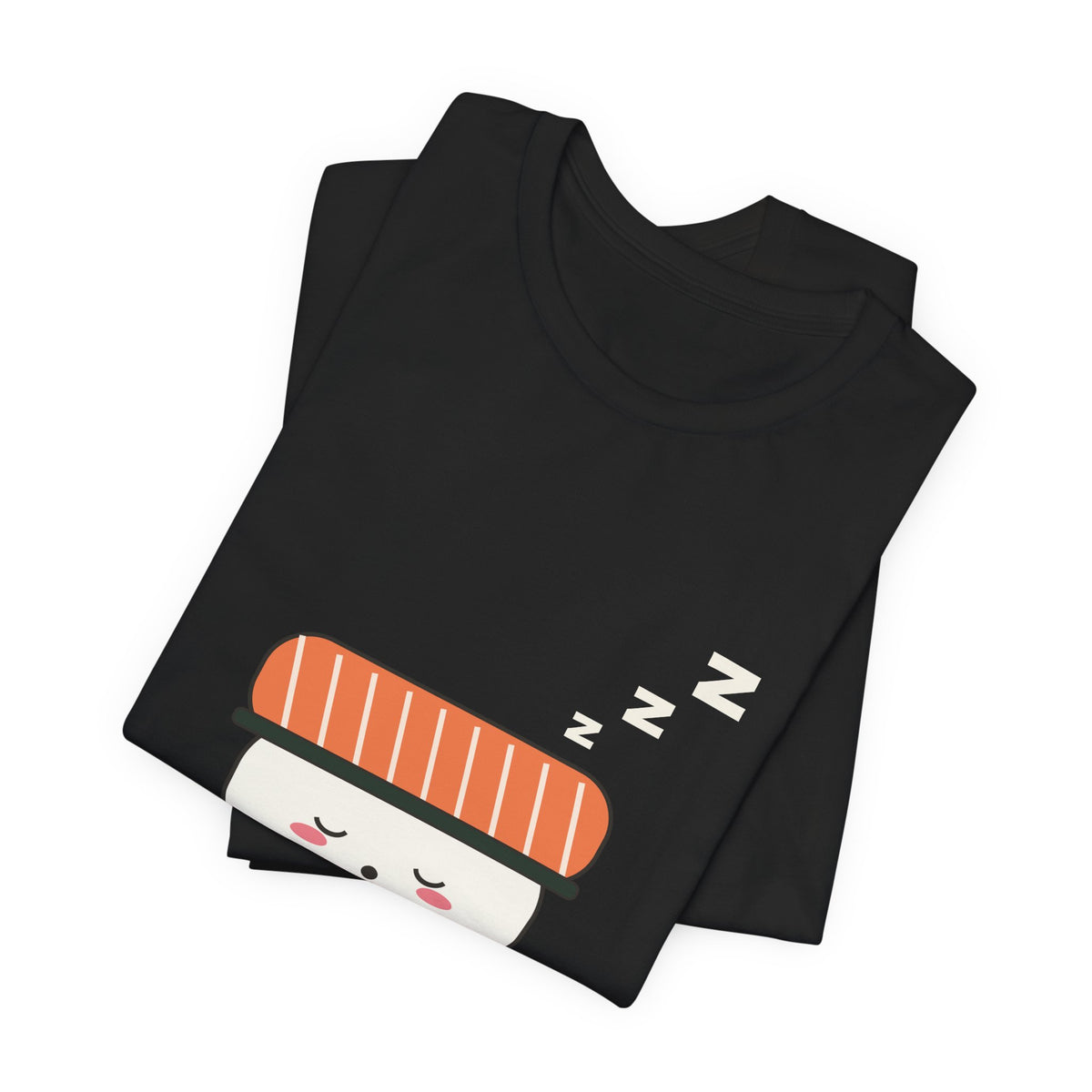Kawaii Sushi Shirt, Sleepy Salmon Nigiri Tee, Cute Japanese Food T-Shirt, Nap Lover Gift