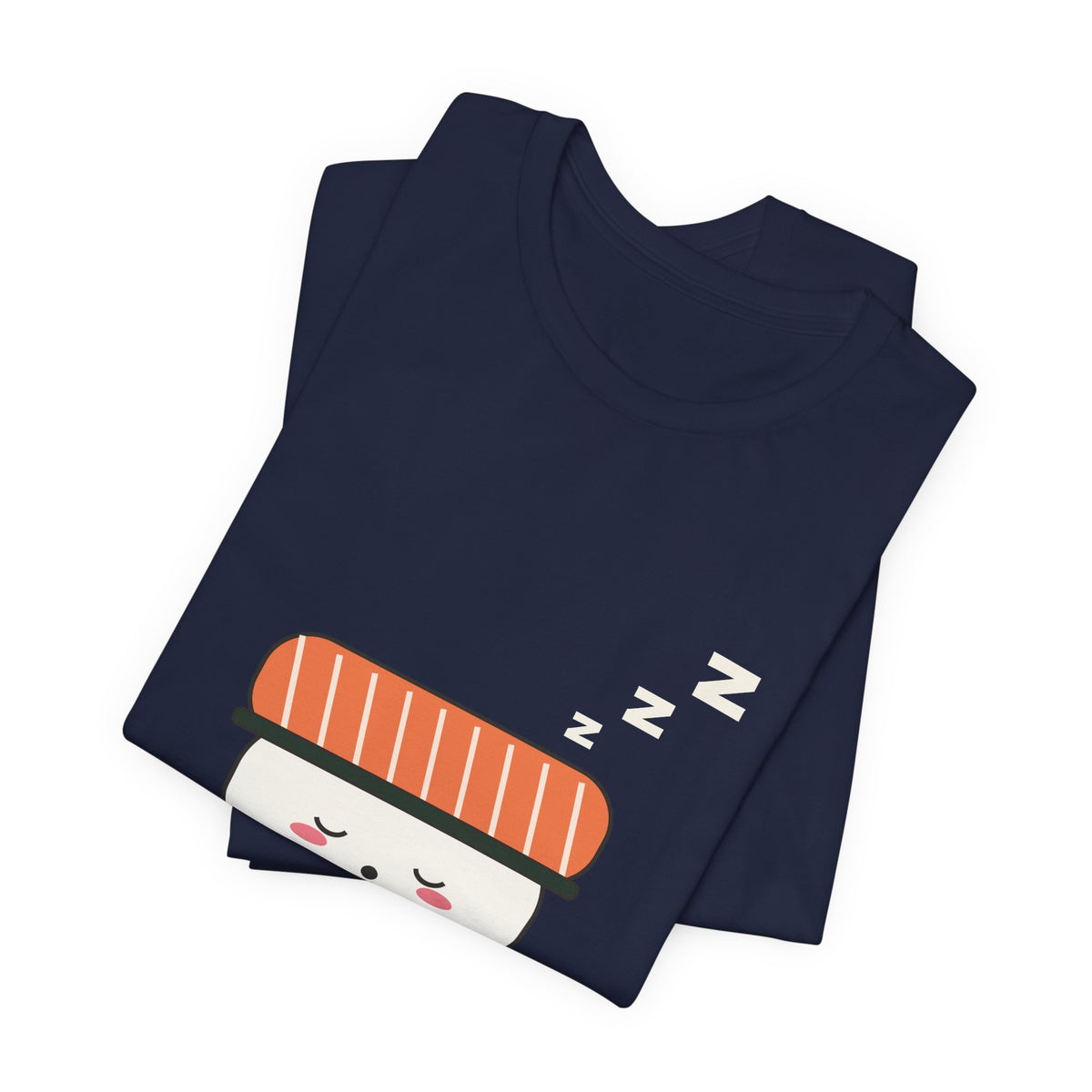 Kawaii Sushi Shirt, Sleepy Salmon Nigiri Tee, Cute Japanese Food T-Shirt, Nap Lover Gift