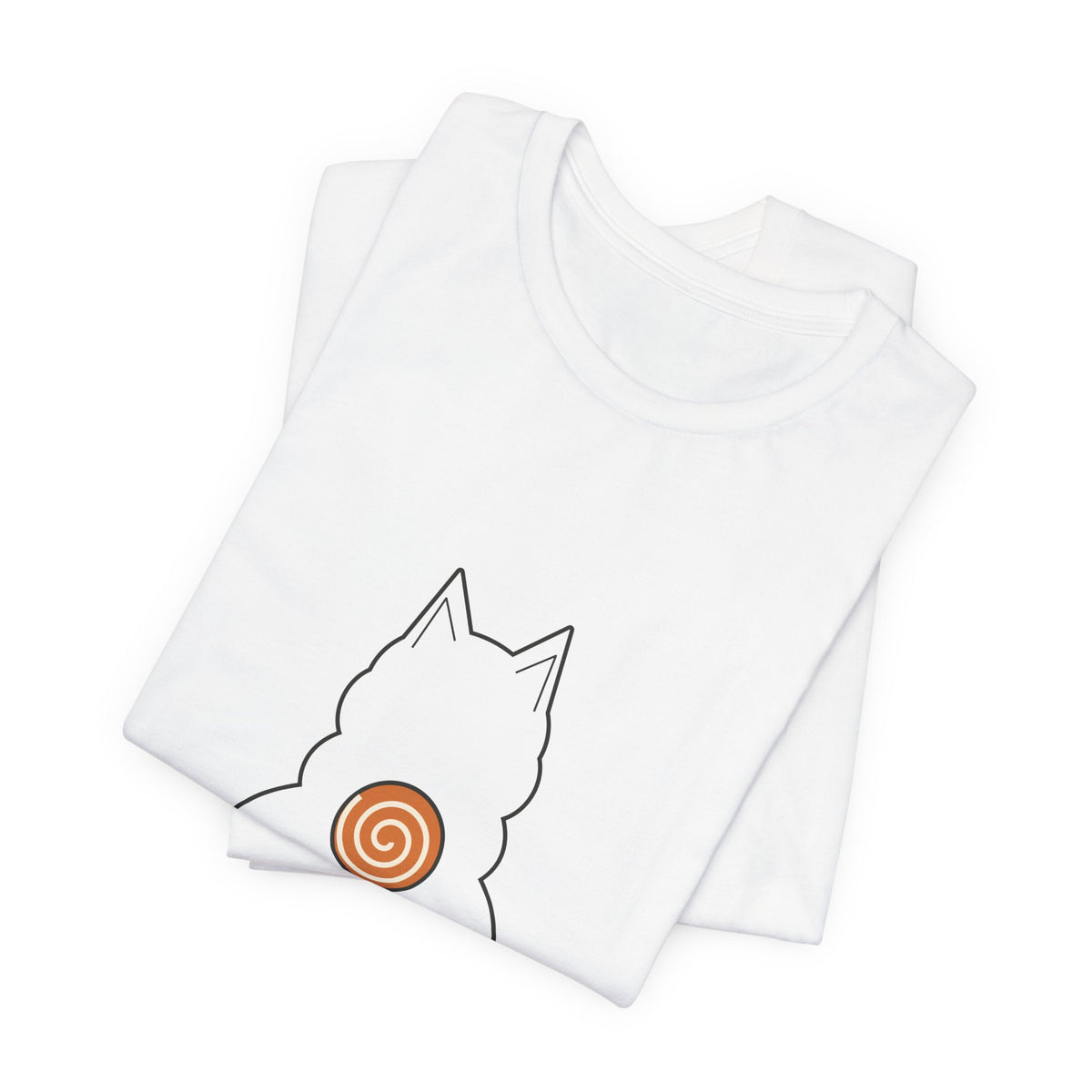 Shiba Inu Shirt, Minimalist Line Art Shiba Butt Tee, Cinnamon Roll Tail Dog Lover Gift, Japanese Dog T-Shirt