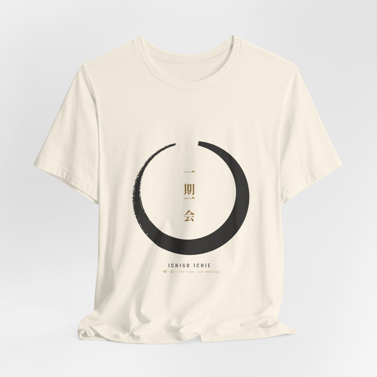 Zen Circle Shirt, Ichigo Ichie Japanese Calligraphy Tee, Mindfulness Gift