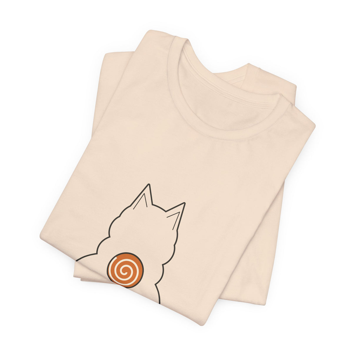 Shiba Inu Shirt, Minimalist Line Art Shiba Butt Tee, Cinnamon Roll Tail Dog Lover Gift, Japanese Dog T-Shirt