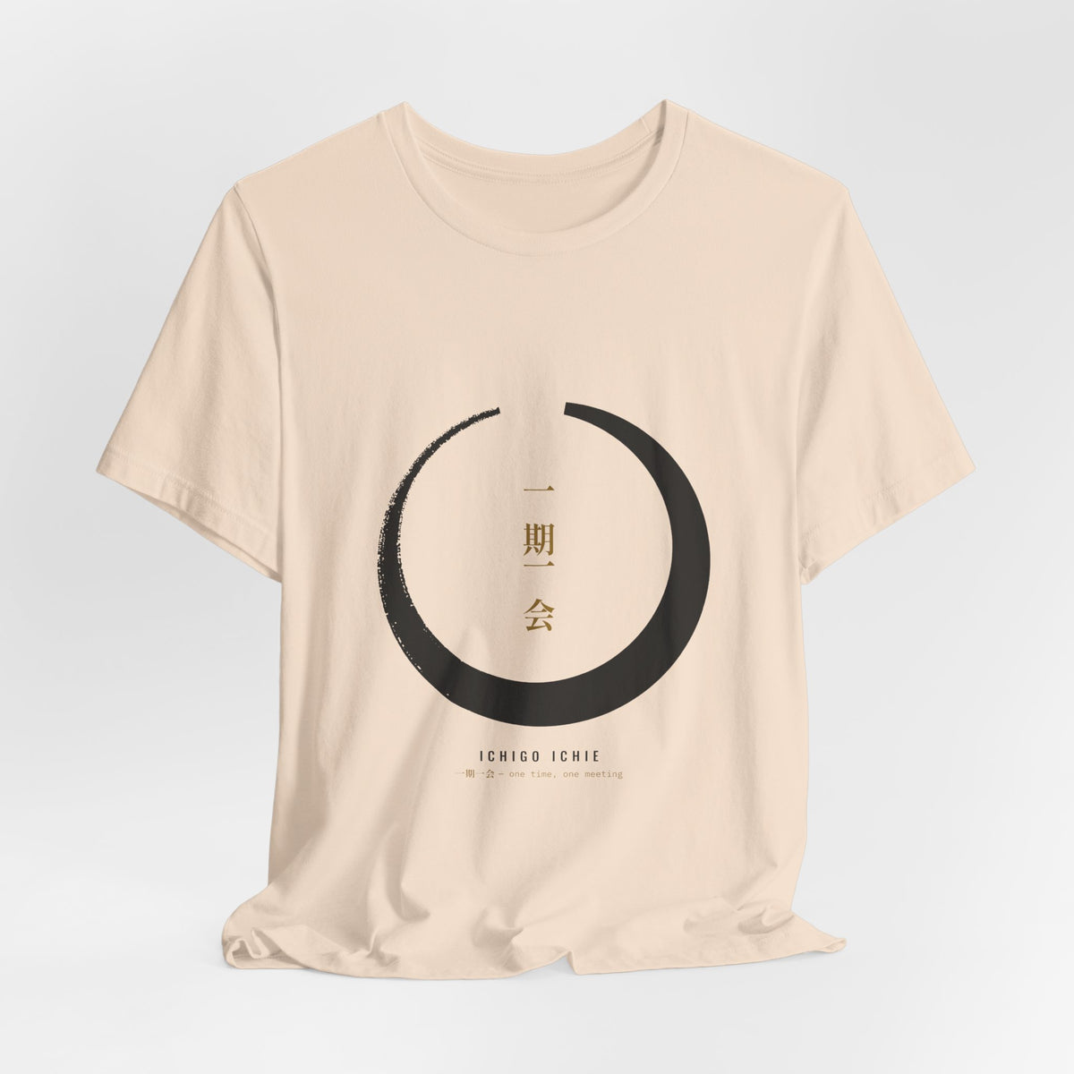 Zen Circle Shirt, Ichigo Ichie Japanese Calligraphy Tee, Mindfulness Gift