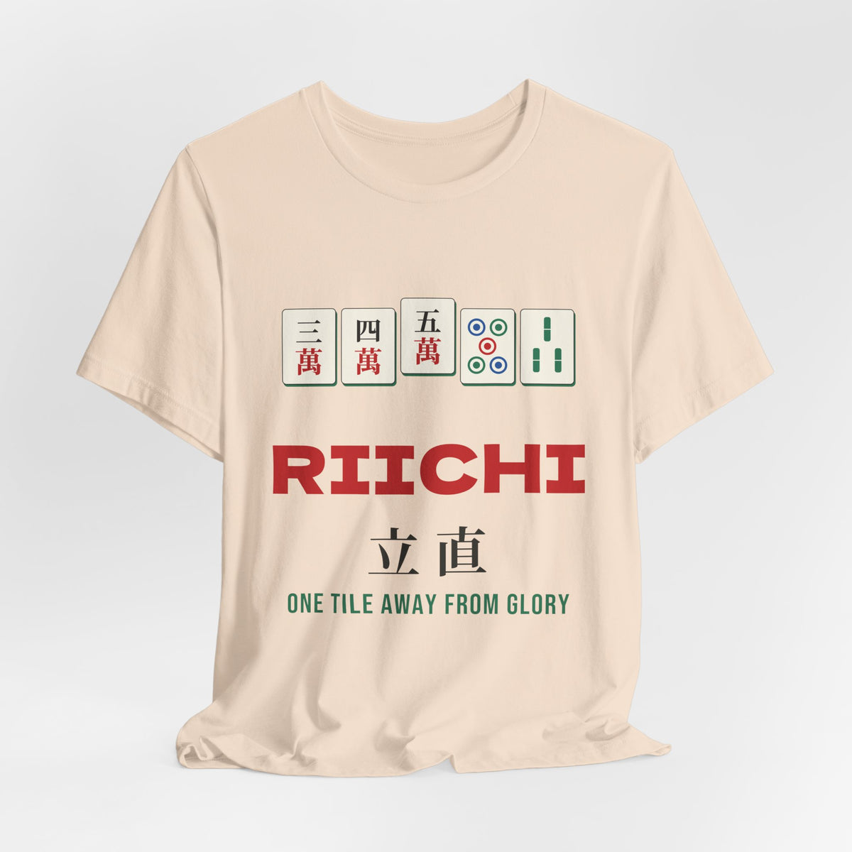 Riichi Mahjong Shirt, Japanese Mahjong Tiles Tee, Mahjong Player Gift, Mahjong Lover T-Shirt