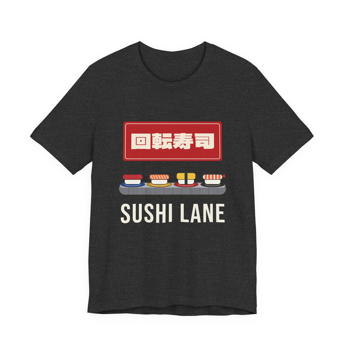 Kaiten Sushi Shirt, Retro Japanese Conveyor Belt Sushi Tee, Showa Retro Japan Gift, Sushi Lover T-Shirt
