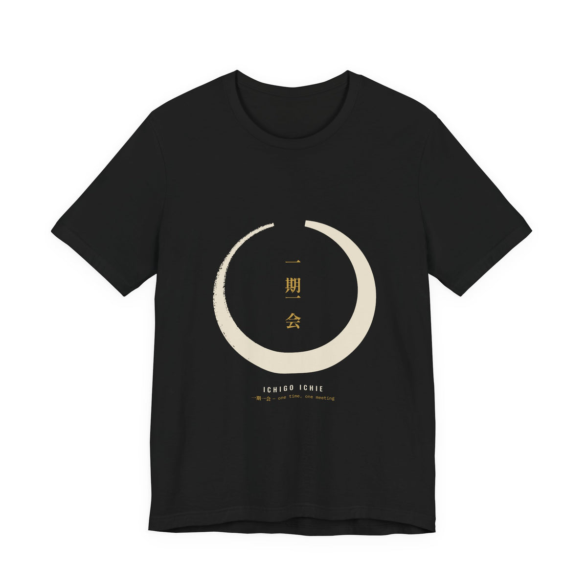 Zen Circle Shirt, Ichigo Ichie Japanese Calligraphy Tee, Mindfulness Gift