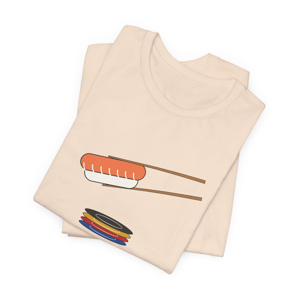 One More Plate Sushi Shirt, Funny Kaiten Sushi Tee, Salmon Nigiri Chopsticks Gift, Conveyor Belt Sushi Lover T-Shirt