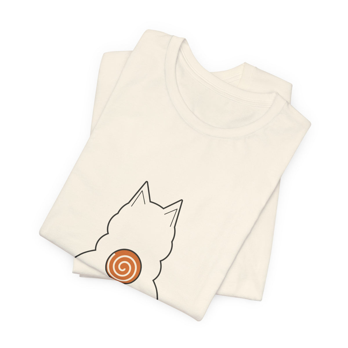 Shiba Inu Shirt, Minimalist Line Art Shiba Butt Tee, Cinnamon Roll Tail Dog Lover Gift, Japanese Dog T-Shirt
