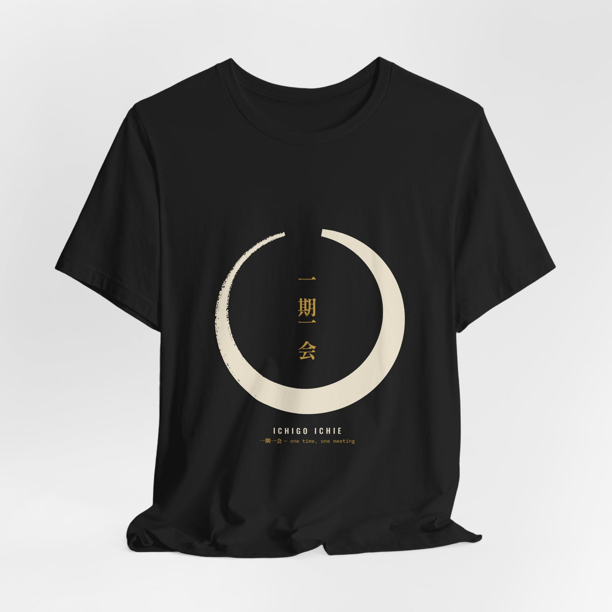 Zen Circle Shirt, Ichigo Ichie Japanese Calligraphy Tee, Mindfulness Gift