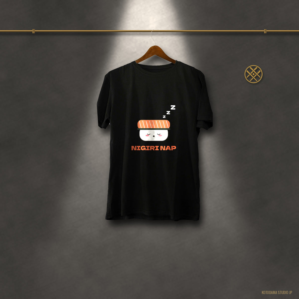 Kawaii Sushi Shirt, Sleepy Salmon Nigiri Tee, Cute Japanese Food T-Shirt, Nap Lover Gift