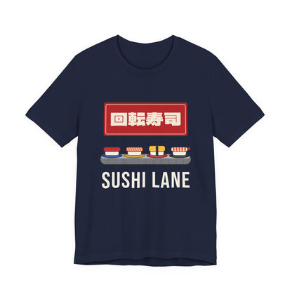 Kaiten Sushi Shirt, Retro Japanese Conveyor Belt Sushi Tee, Showa Retro Japan Gift, Sushi Lover T-Shirt