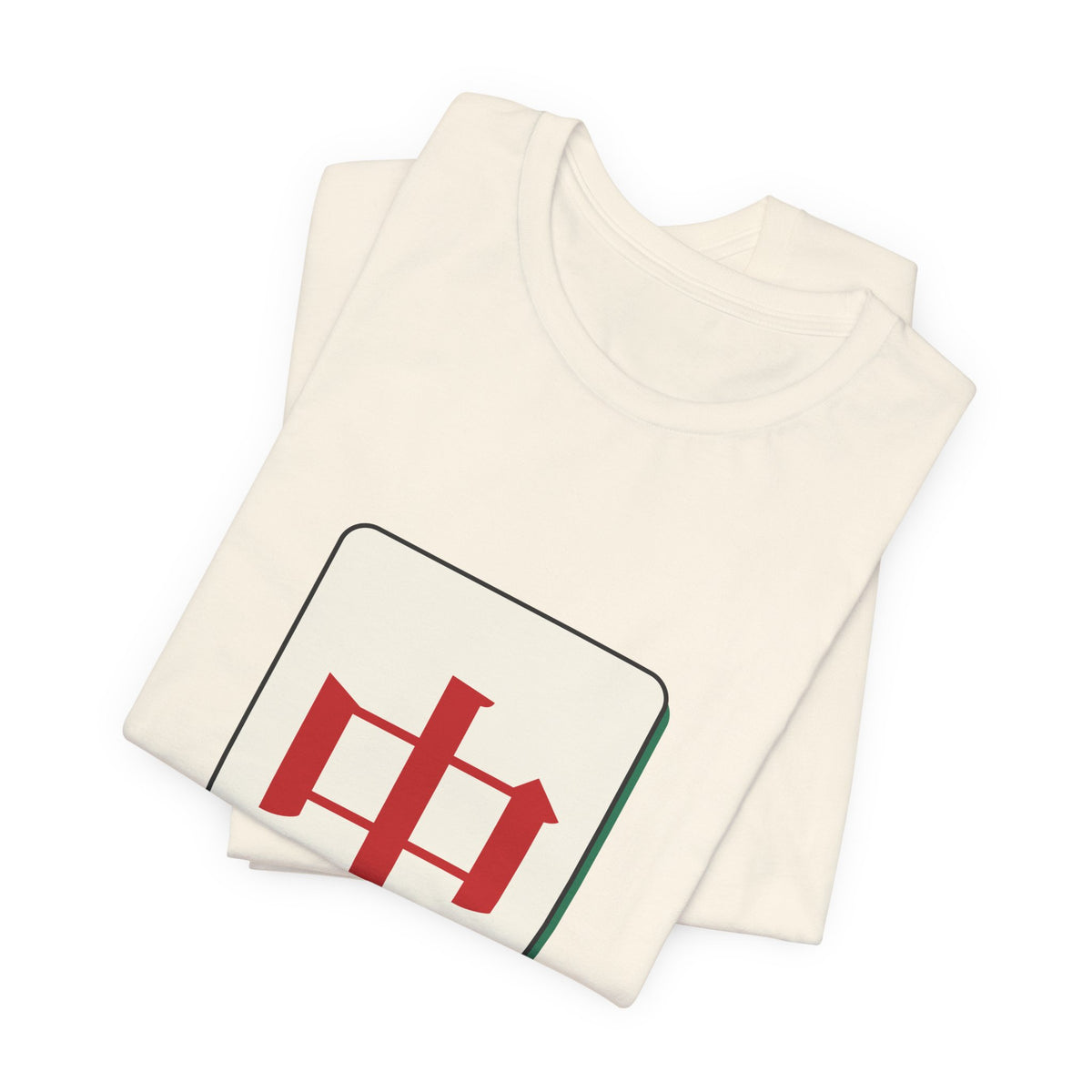 Chun Mahjong Tile Shirt, Minimalist Riichi Mahjong Tee, Japanese Mahjong Gift, Mahjong Player T-Shirt