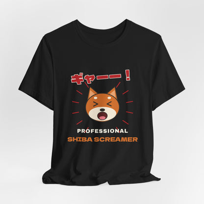 Funny Shiba Inu Shirt, Professional Shiba Screamer Tee, Shiba Scream Gift, Japanese Dog Owner T-Shirt
