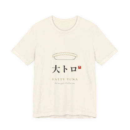Fatty Tuna Sushi Shirt, Minimal Line Art Nigiri Tee, Japanese Sushi Lover Gift