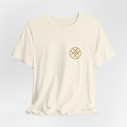 Japanese Kanji Back Print Shirt, Minimal Family Crest Tee, Spirit of Words Gift