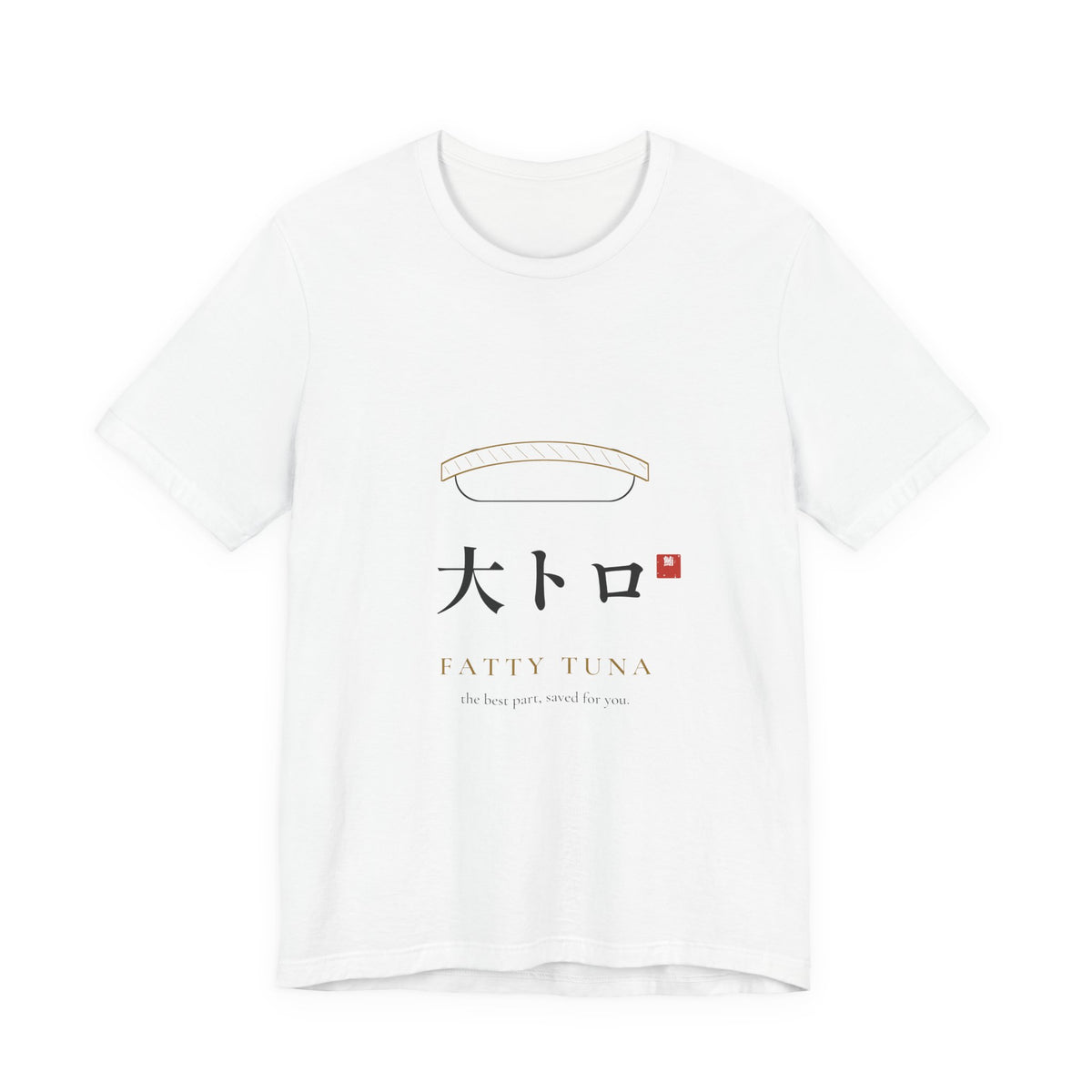 Fatty Tuna Sushi Shirt, Minimal Line Art Nigiri Tee, Japanese Sushi Lover Gift
