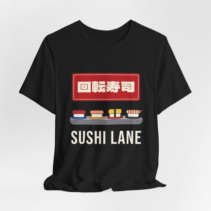 Kaiten Sushi Shirt, Retro Japanese Conveyor Belt Sushi Tee, Showa Retro Japan Gift, Sushi Lover T-Shirt
