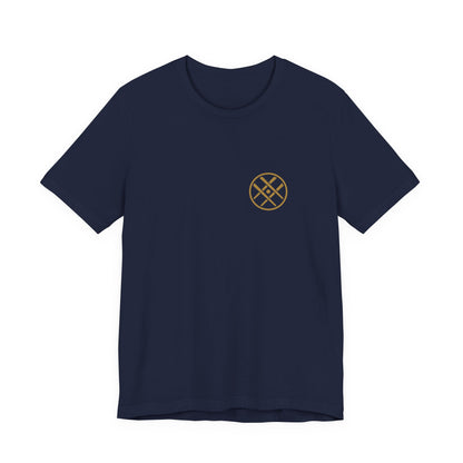 Japanese Kanji Back Print Shirt, Minimal Family Crest Tee, Spirit of Words Gift