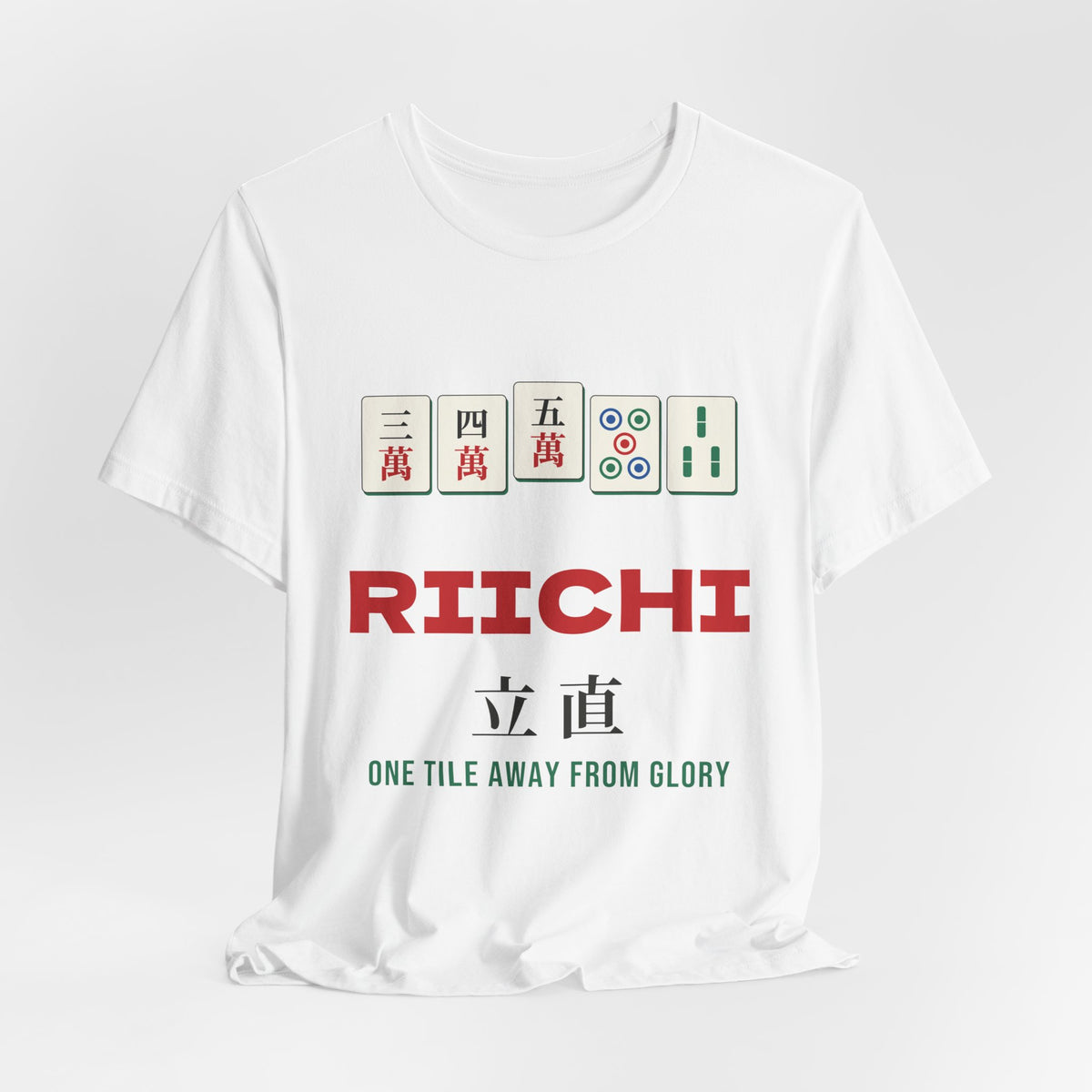 Riichi Mahjong Shirt, Japanese Mahjong Tiles Tee, Mahjong Player Gift, Mahjong Lover T-Shirt