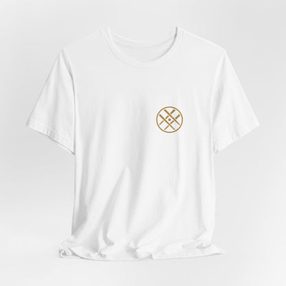 Japanese Kanji Back Print Shirt, Minimal Family Crest Tee, Spirit of Words Gift