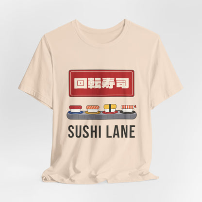 Kaiten Sushi Shirt, Retro Japanese Conveyor Belt Sushi Tee, Showa Retro Japan Gift, Sushi Lover T-Shirt