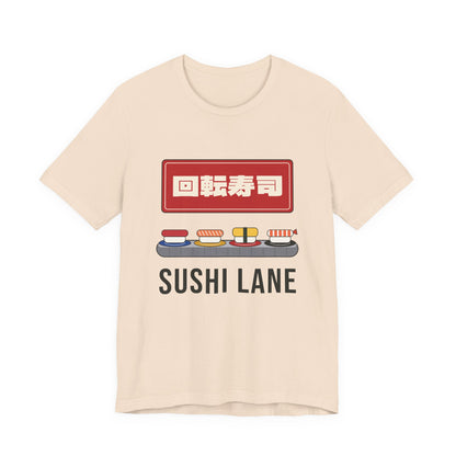 Kaiten Sushi Shirt, Retro Japanese Conveyor Belt Sushi Tee, Showa Retro Japan Gift, Sushi Lover T-Shirt