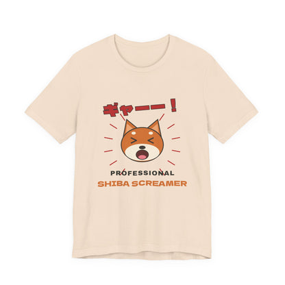 Funny Shiba Inu Shirt, Professional Shiba Screamer Tee, Shiba Scream Gift, Japanese Dog Owner T-Shirt