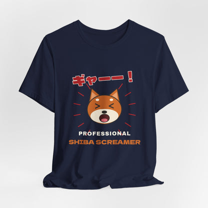 Funny Shiba Inu Shirt, Professional Shiba Screamer Tee, Shiba Scream Gift, Japanese Dog Owner T-Shirt