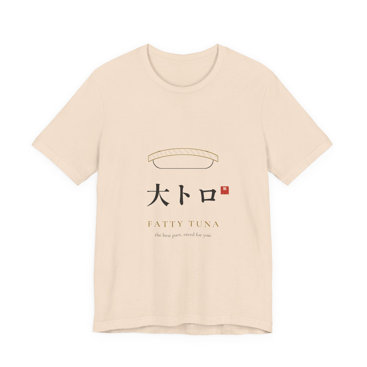 Fatty Tuna Sushi Shirt, Minimal Line Art Nigiri Tee, Japanese Sushi Lover Gift