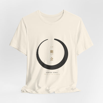 Zen Circle Shirt, Ichigo Ichie Japanese Calligraphy Tee, Mindfulness Gift