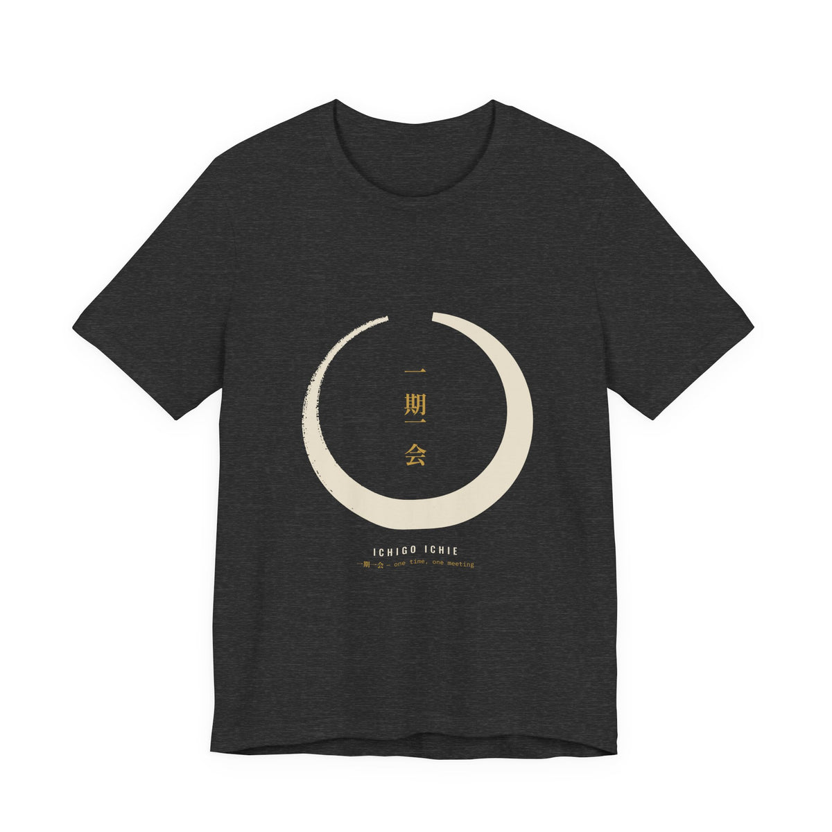 Zen Circle Shirt, Ichigo Ichie Japanese Calligraphy Tee, Mindfulness Gift