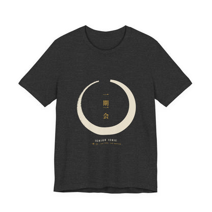 Zen Circle Shirt, Ichigo Ichie Japanese Calligraphy Tee, Mindfulness Gift