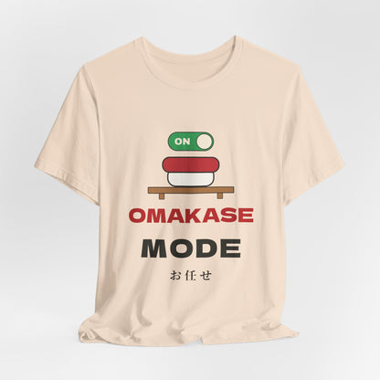 Omakase Mode Shirt, Funny Sushi Lover Tee, Japanese Sushi Chef Gift, Foodie T-Shirt