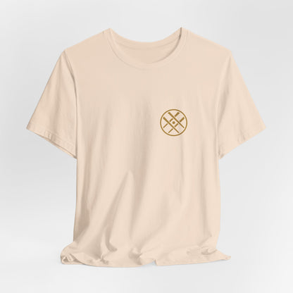 Japanese Kanji Back Print Shirt, Minimal Family Crest Tee, Spirit of Words Gift