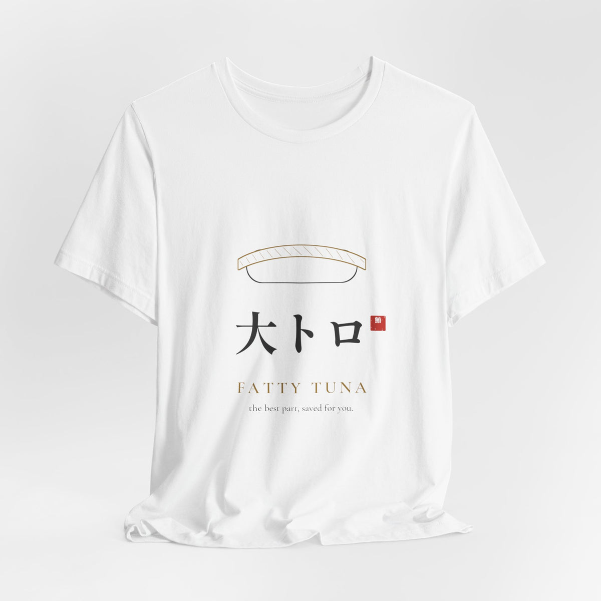 Fatty Tuna Sushi Shirt, Minimal Line Art Nigiri Tee, Japanese Sushi Lover Gift