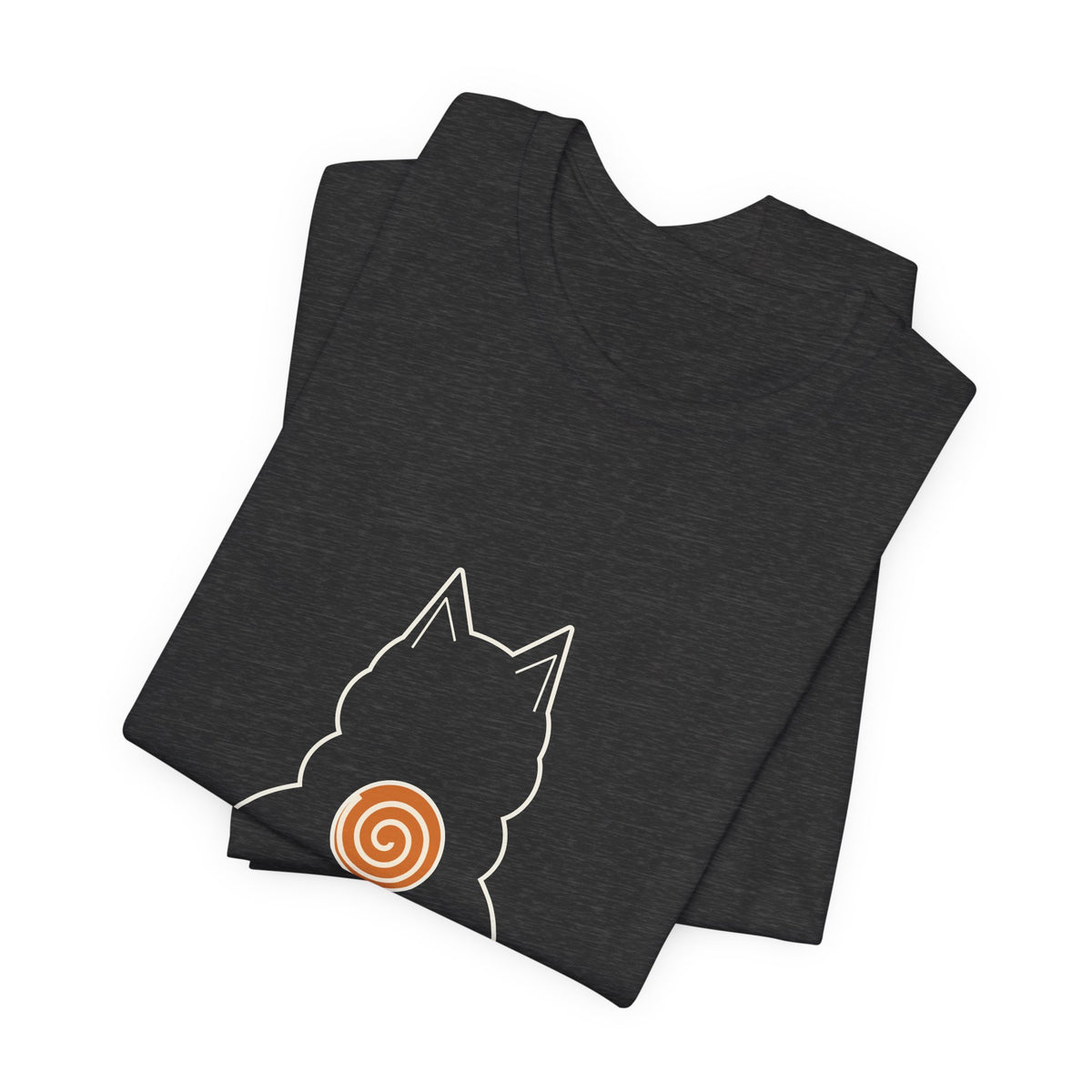 Shiba Inu Shirt, Minimalist Line Art Shiba Butt Tee, Cinnamon Roll Tail Dog Lover Gift, Japanese Dog T-Shirt