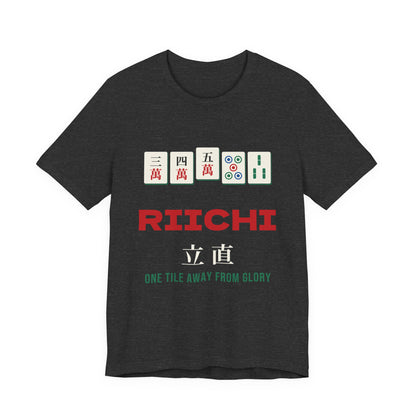 Riichi Mahjong Shirt, Japanese Mahjong Tiles Tee, Mahjong Player Gift, Mahjong Lover T-Shirt