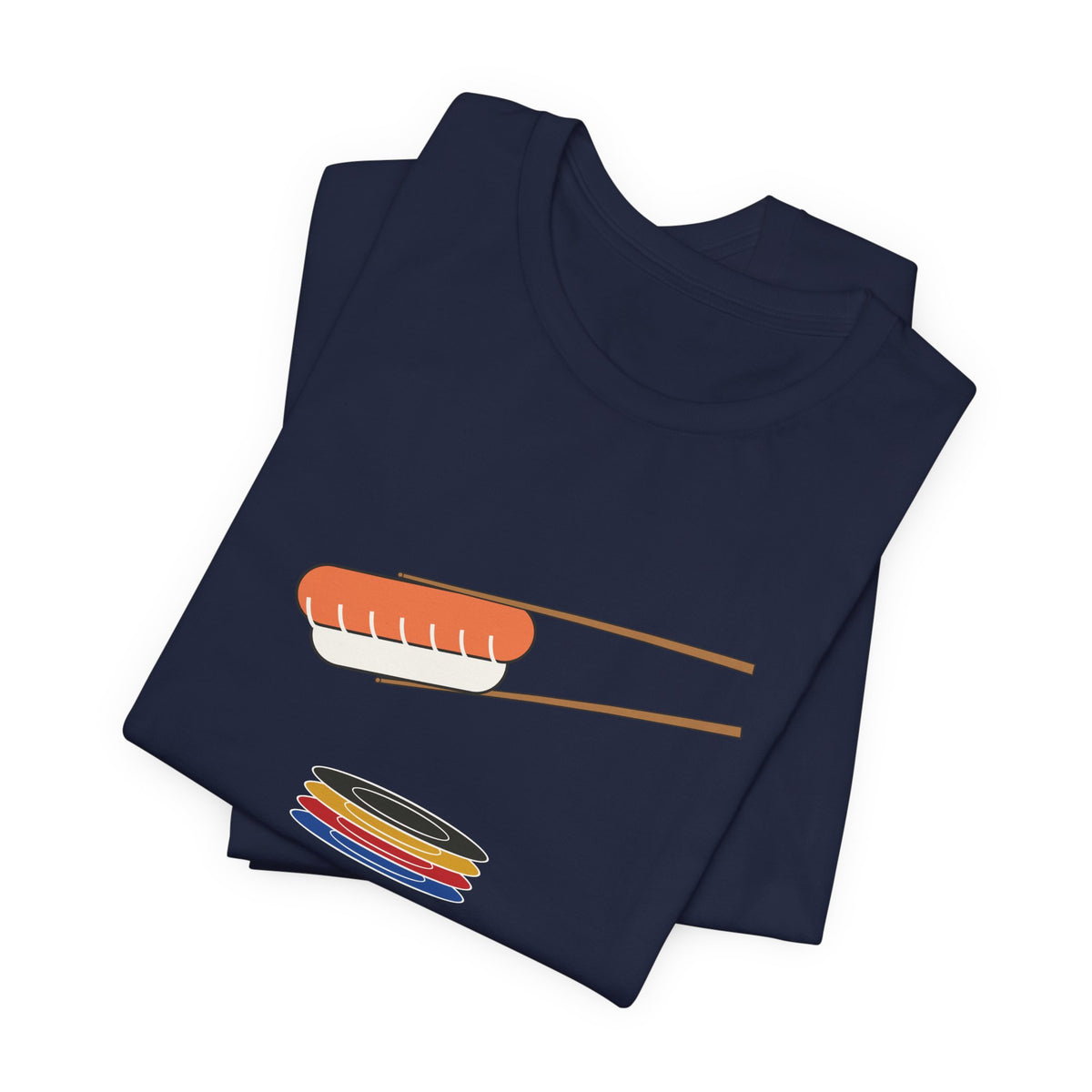 One More Plate Sushi Shirt, Funny Kaiten Sushi Tee, Salmon Nigiri Chopsticks Gift, Conveyor Belt Sushi Lover T-Shirt