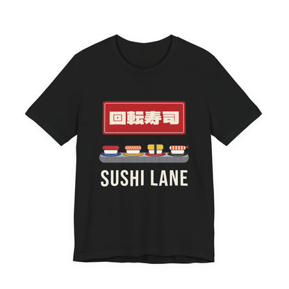 Kaiten Sushi Shirt, Retro Japanese Conveyor Belt Sushi Tee, Showa Retro Japan Gift, Sushi Lover T-Shirt