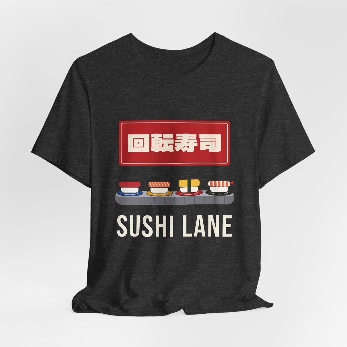 Kaiten Sushi Shirt, Retro Japanese Conveyor Belt Sushi Tee, Showa Retro Japan Gift, Sushi Lover T-Shirt