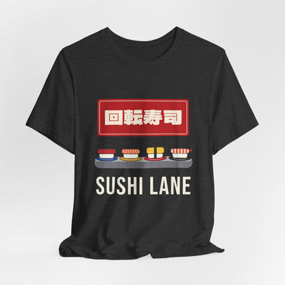 Kaiten Sushi Shirt, Retro Japanese Conveyor Belt Sushi Tee, Showa Retro Japan Gift, Sushi Lover T-Shirt