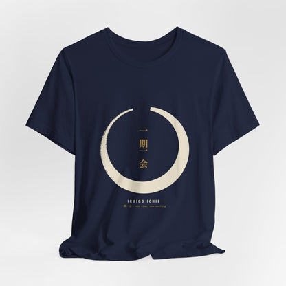 Zen Circle Shirt, Ichigo Ichie Japanese Calligraphy Tee, Mindfulness Gift