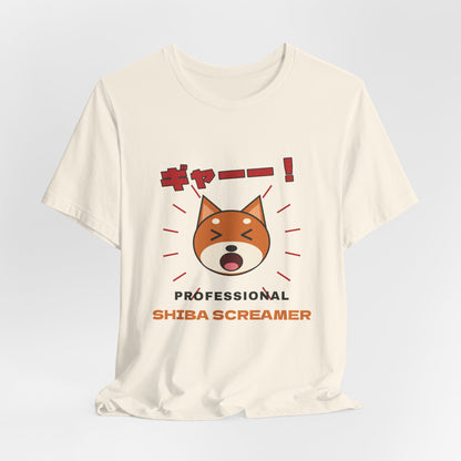 Funny Shiba Inu Shirt, Professional Shiba Screamer Tee, Shiba Scream Gift, Japanese Dog Owner T-Shirt
