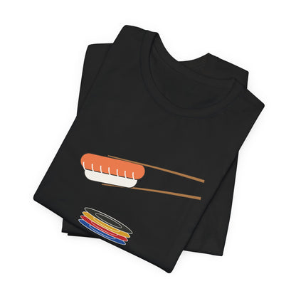 One More Plate Sushi Shirt, Funny Kaiten Sushi Tee, Salmon Nigiri Chopsticks Gift, Conveyor Belt Sushi Lover T-Shirt