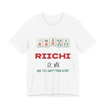Riichi Mahjong Shirt, Japanese Mahjong Tiles Tee, Mahjong Player Gift, Mahjong Lover T-Shirt