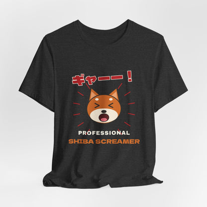 Funny Shiba Inu Shirt, Professional Shiba Screamer Tee, Shiba Scream Gift, Japanese Dog Owner T-Shirt