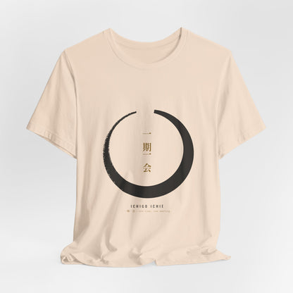 Zen Circle Shirt, Ichigo Ichie Japanese Calligraphy Tee, Mindfulness Gift