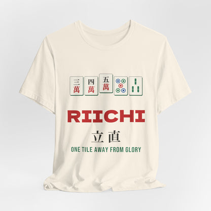 Riichi Mahjong Shirt, Japanese Mahjong Tiles Tee, Mahjong Player Gift, Mahjong Lover T-Shirt
