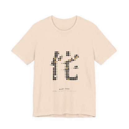 Wabi Sabi Shirt, Abstract Kanji Mosaic Tee, Japanese Minimalist Art Gift
